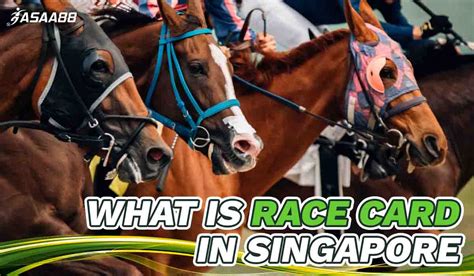 singapore race card|singapore races today.